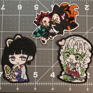 Anime Character Embroidered Patches Set